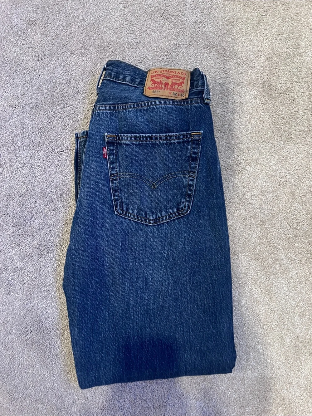 Levi's Men's Dark Blue Straight Leg Jeans
